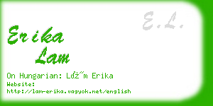 erika lam business card